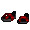 Crimson Platform Sandals - virtual item (Questing)