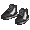Stompin' Black Work Boots - virtual item (Questing)