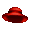 Red Woven Sun Hat - virtual item (Questing)