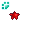[Animal] Basic Red Star Hairpin - virtual item