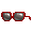 Red Oversized Novelty Sunglasses - virtual item (Wanted)