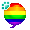 [Animal] Rainbow Feels Mood Bubble - virtual item (Wanted)