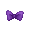 Classy Purple Bow Tie - virtual item (Questing)