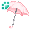[Animal] Light Pink Umbrella - virtual item