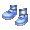 Cheerleader shoes (Sky & Blue) - virtual item (wanted)