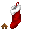 Red Holiday Stocking - virtual item (Questing)