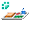 [Animal] Lunch Tray with Bottled Water