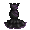 Christian Siriano's Purple Black Gown - virtual item