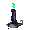 Green Geist Black Candle - virtual item (Questing)