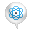Blue Atom Mood Bubble - virtual item (Questing)