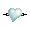 White Heart Hairpin - virtual item