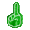 Green Foam Hand - virtual item (donated)