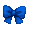 Blue Serafuku Bow - virtual item (wanted)