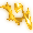 Golden Glowing Nitemare Scarf - virtual item (Questing)
