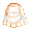Victorianna Lemon Cream Bustle Skirt - virtual item (Questing)