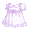 Porcelina Lavender Babydoll Dress - virtual item