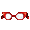 Red Horn-Rimmed Glasses - virtual item (Questing)