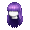 Girl's Long Purple (Dark) - virtual item (Questing)