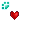 [Animal] Basic Red Heart Hairpin - virtual item