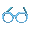 Blue Big Giant Glasses - virtual item