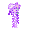 Ornate Violet Blossom Hairpin