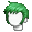 Girl's Muttonchop Green (Dark) - virtual item (questing)