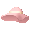 Pink Wide Brimmed Hat - virtual item