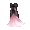Christian Siriano's Pink and Black Dress - virtual item (Wanted)