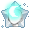 Astra: Teal Glowing Forehead Moon - virtual item (Questing)
