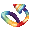 Vivid Rainbow Devil Tail - virtual item (donated)