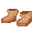 Goldenrod & Brown Mori Boots - virtual item (Questing)
