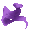 Purple Chyaku Norisu Scarf - virtual item (Questing)