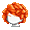 Girl's Shirley Curls Orange (Dark) - virtual item (questing)