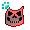 [Animal] Red Translucent Skull Shirt - virtual item