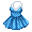 Blue Gingham Swing Dress - virtual item