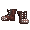 Brown Studded Combat Boots - virtual item