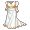 Cream and Gold Regency Gown - virtual item
