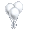 Silver Champagne Party Balloons - virtual item (questing)