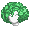 Girl's Loose Afro Curl Green (Dark) - virtual item (questing)