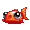 Red Bubble-Eye Goldfish Hat - virtual item (wanted)