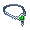 Green Heart Droop Chain Belt - virtual item (Wanted)