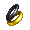 Black and Gold Oversized Bangles - virtual item (Questing)