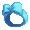 Big Blue Bow - virtual item (donated)