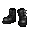 Midnight Gothic Bat Boots - virtual item (Bought)