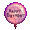 Pink Mylar Birthday Balloon - virtual item (Questing)