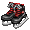 Black with Red Ice Skates - virtual item (Bought)