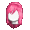 Girl's Casual Hair Pink - virtual item (questing)