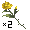 Two Long-Stem Yellow Roses - virtual item (Wanted)