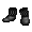 Black Fold-over Socks - virtual item