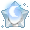 Astra: Blue Glowing Forehead Moon - virtual item (Questing)
